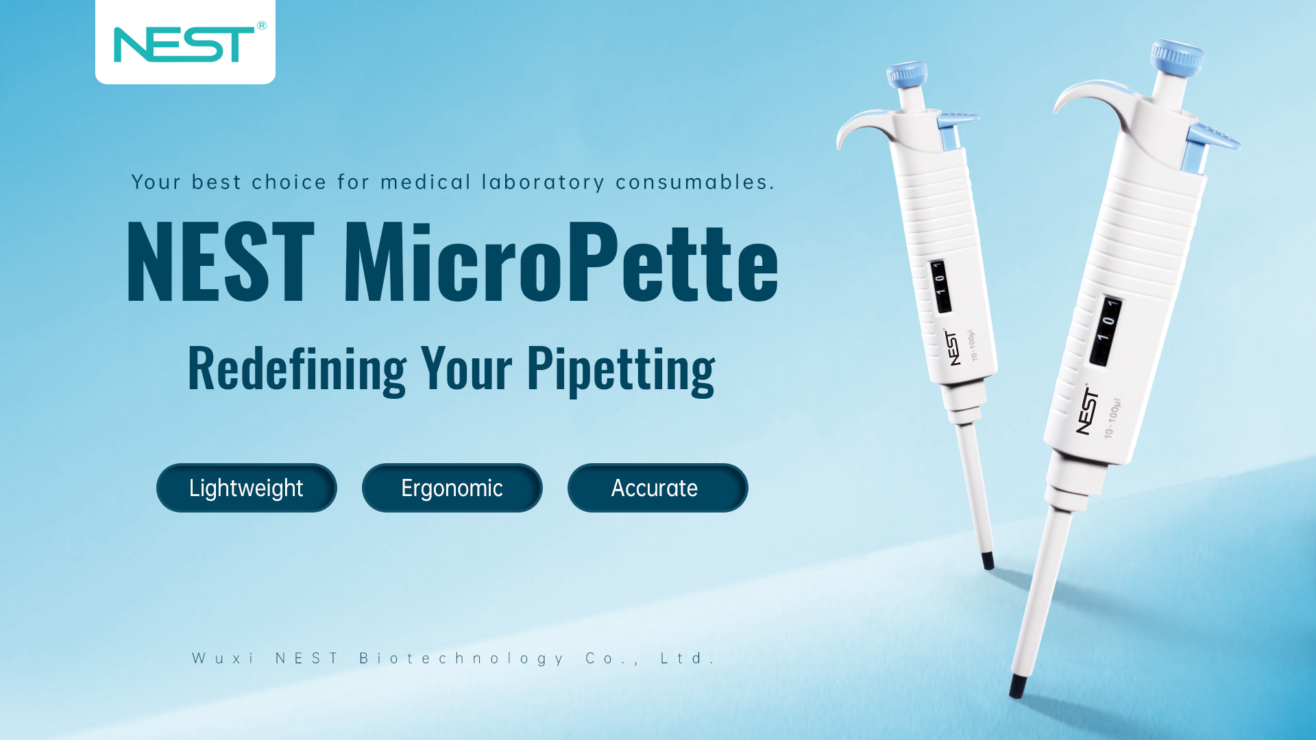 NEST MicroPette: Redefining Comfort and Accuracy in Pipetting