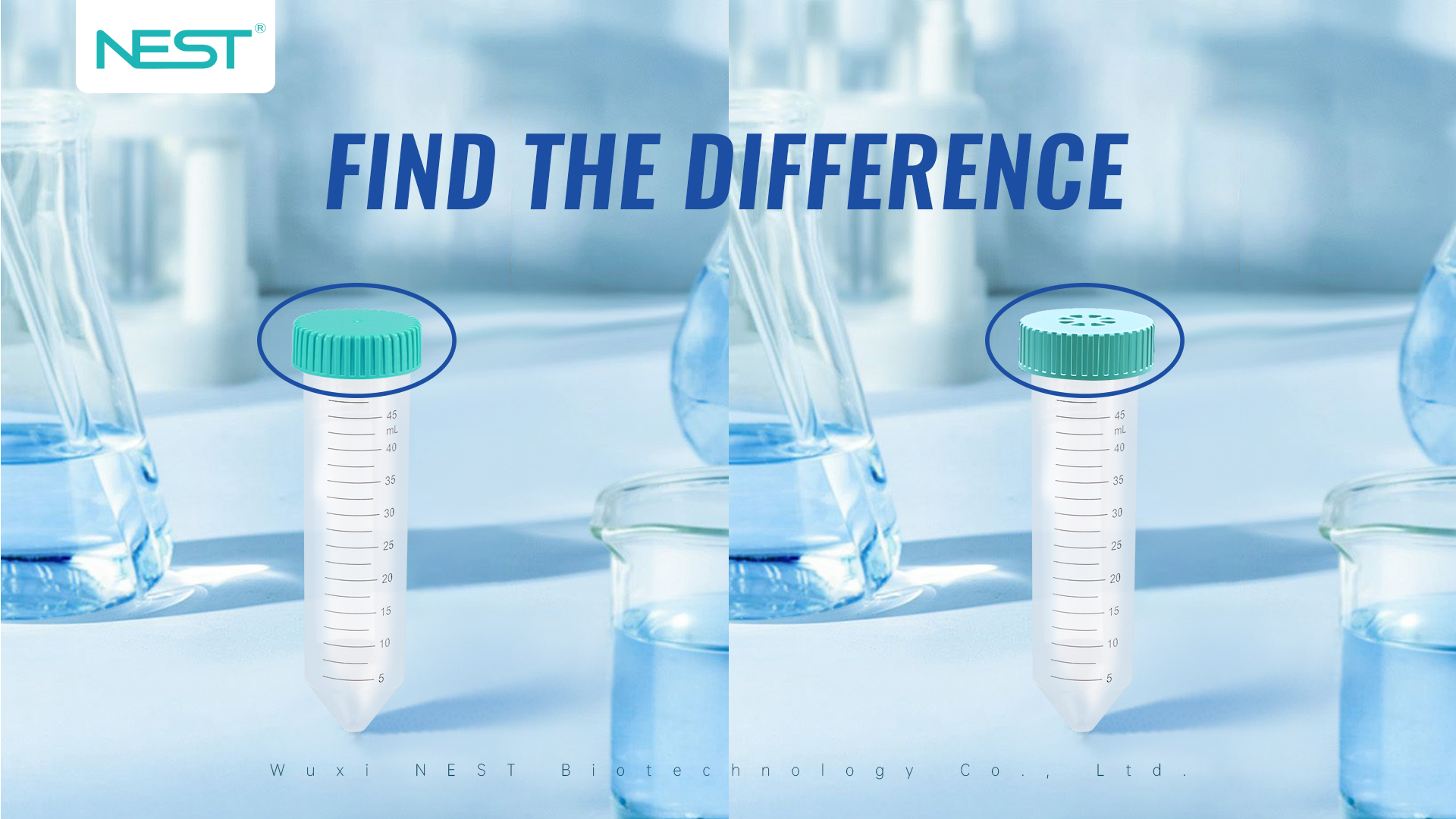 Find the difference: Min Bioreactor or Centrifuge Tube?